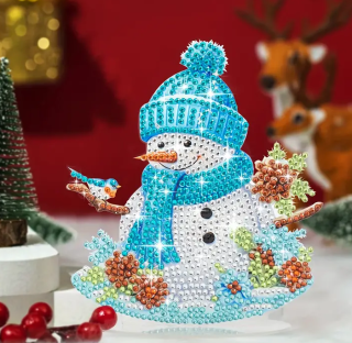 Preview: Diamond Painting Weihnachtsschneemann